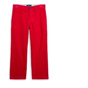 Vibrant Red Corduroy Pants ralph lauren